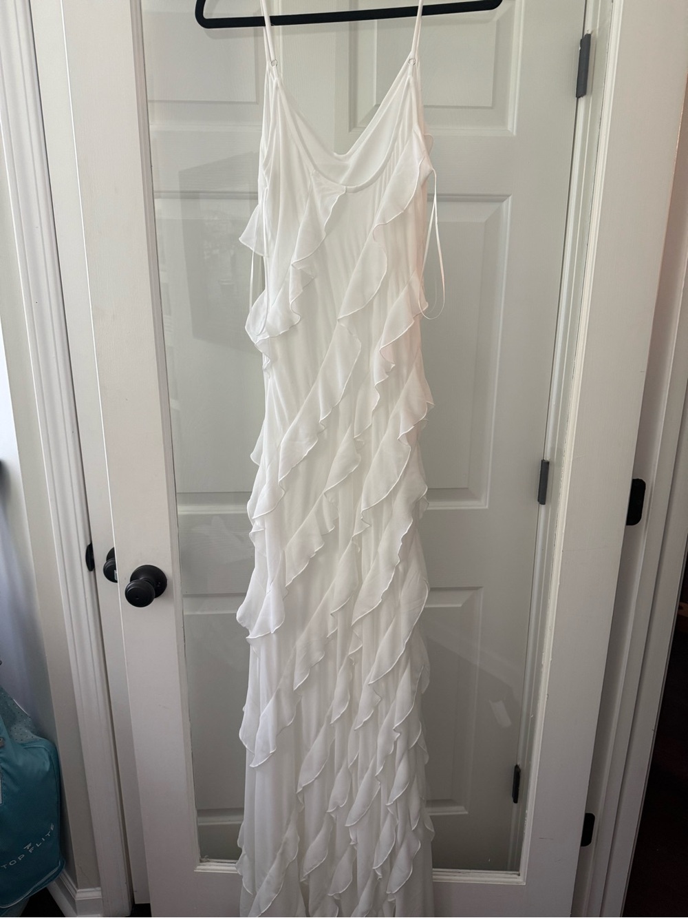 Altar’d State White Ruffle Maxi - Picture 2 of 3